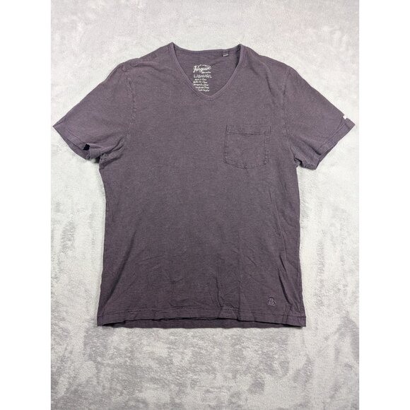 Original Penguin Other - An Original Penguin T Shirt Mens Size Large Purple V Neck Pocket Soft Casual